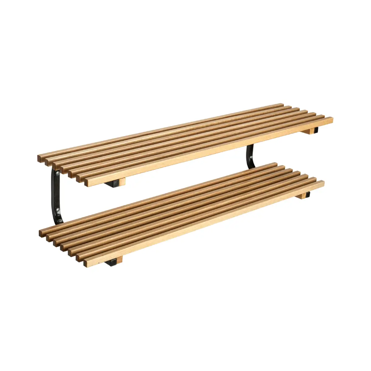 Essem Design, Sara Kenkähylly vägghängd 120 cm Tammi Musta