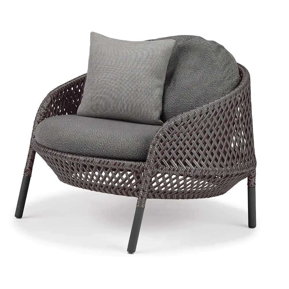 Dedon, AHNDA lounge-tuoli AB7 vulcano 0305 graphite 0108