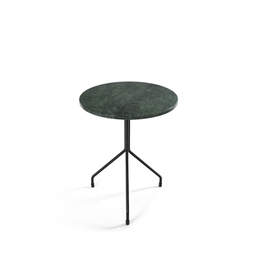 OX Denmarq Allforone -sivupöytä Green Indio-black, Ø50 cm