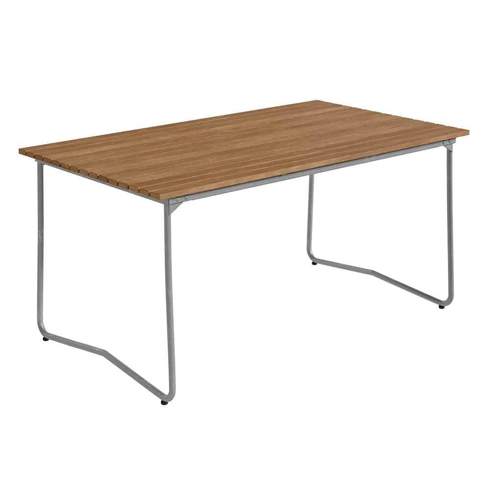 Grythyttan Stålmöbler, Bovik pöytä 150 Teak / Galvanoitu