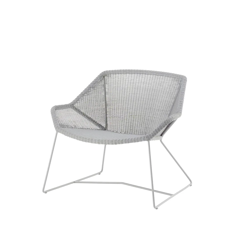 Cane-line Breeze loungenojatuoli weave White grey