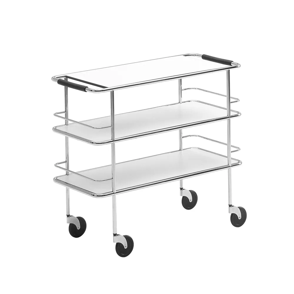 Lammhults Cargo tarjoiluvaunu Valkoinen laminaatti-kromi