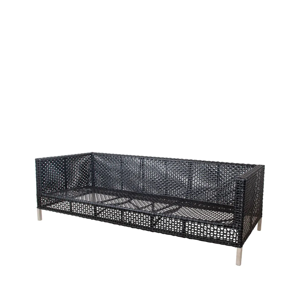 Cane-line Connect sohva 3-istuttava Anthracite