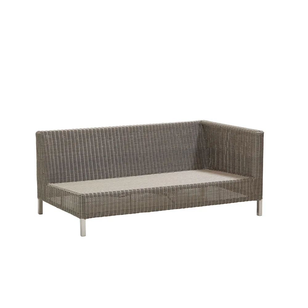 Cane-line Connect moduulisohva 2-istuttava taupe, vasen