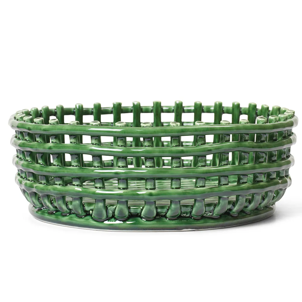 Ferm Living, Ceramic Centrepiece - Emerald Green