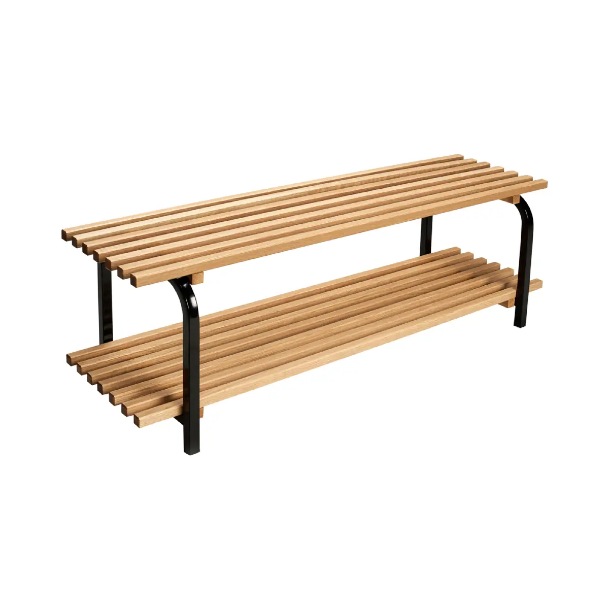 Essem Design, Sara Kenkähylly fristående 120 cm Tammi Musta