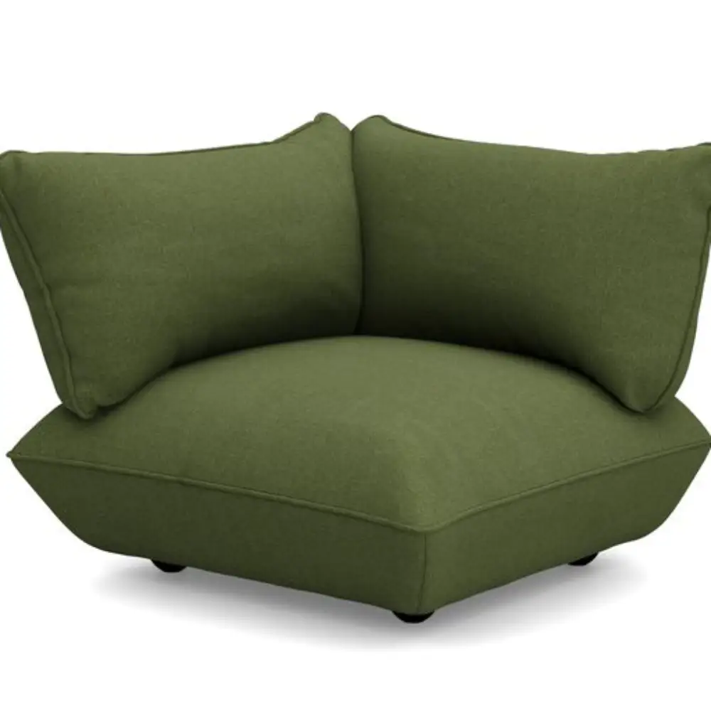 Fatboy, sumo sohvan kulmaosa boucle recycled leaf green