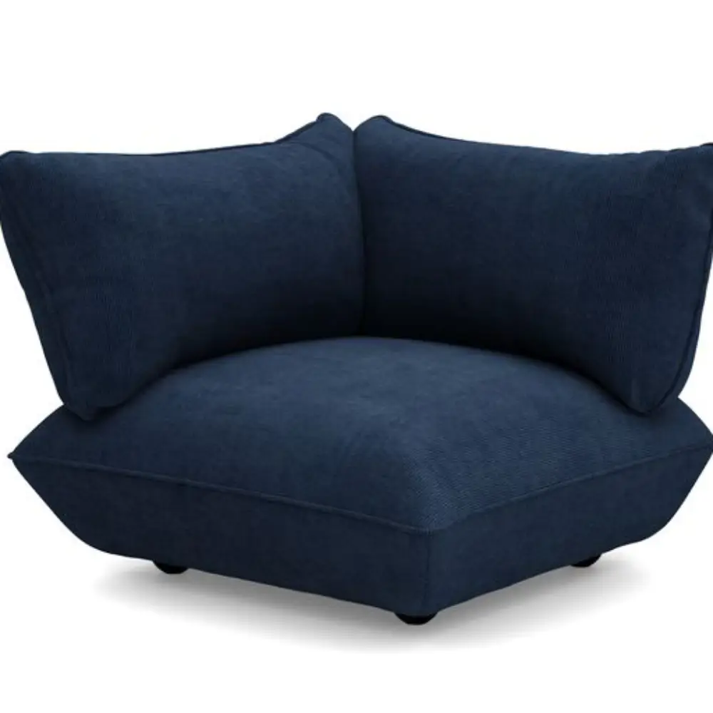Fatboy, sumo sohvan kulmaosa oikealla cord recycled deep blue