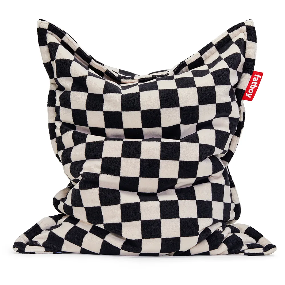Fatboy, Original slim teddy Säkkituoli chess black ecru