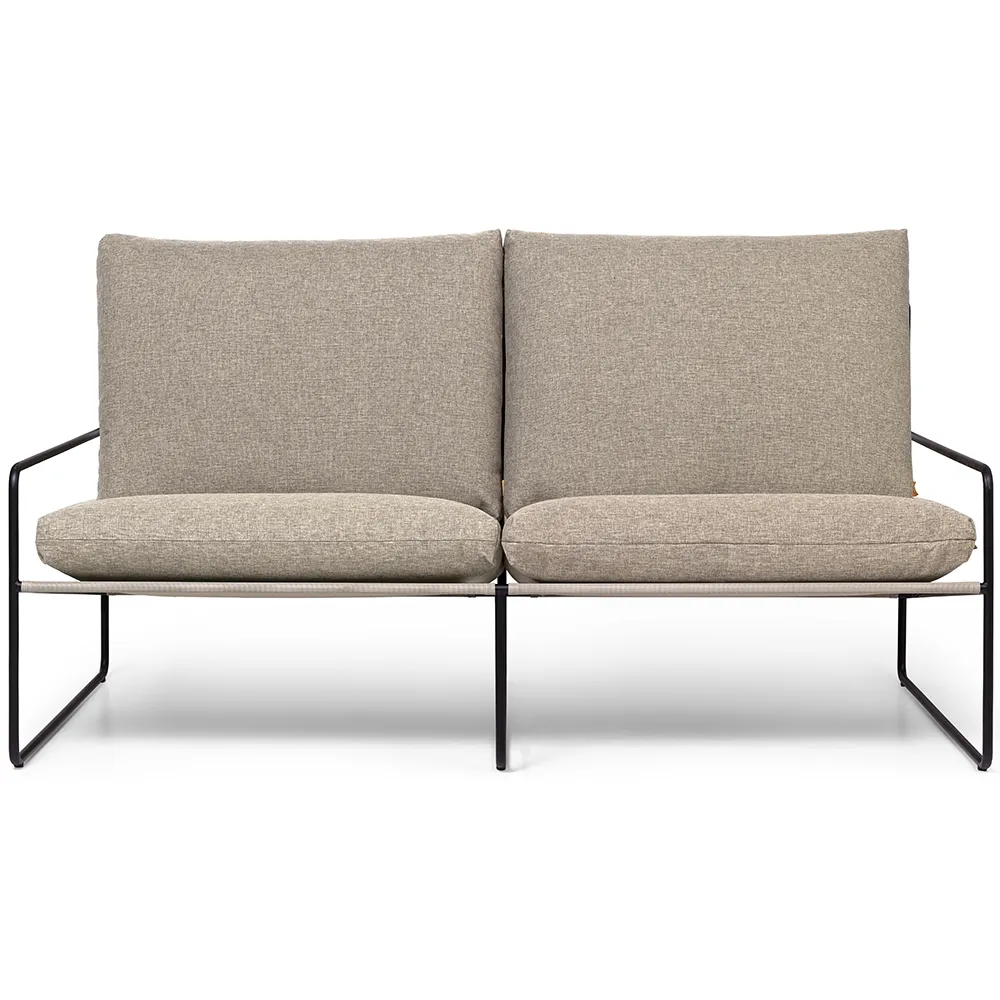 Ferm Living, Desert 2-istuttava sohva Black/Dark Sand