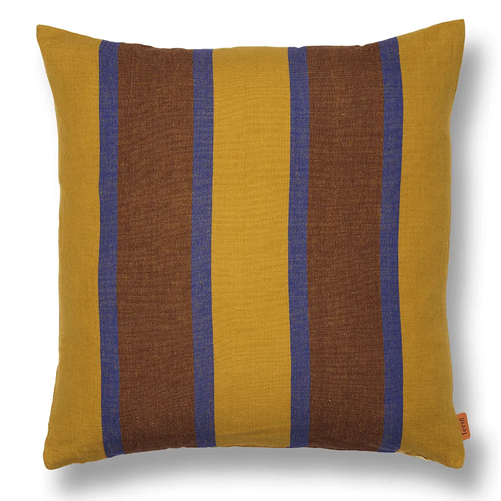 Ferm Living, Grand Koristetyyny - Lime/Bright Blue/Choco