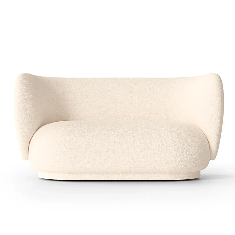 Ferm Living, Rico 2-istuttava sohva Wool Boucle - Off-white