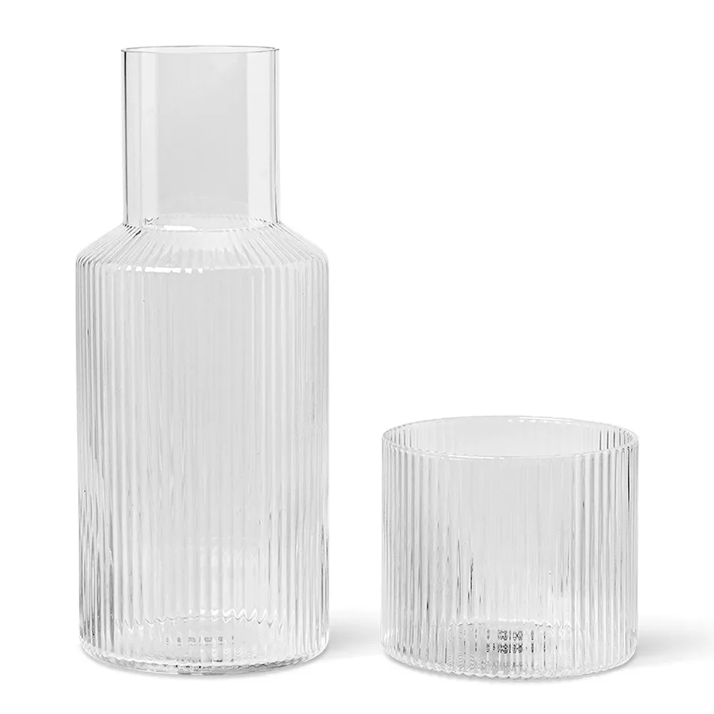 Ferm Living, Ripple Karahvi lasilla - Clear
