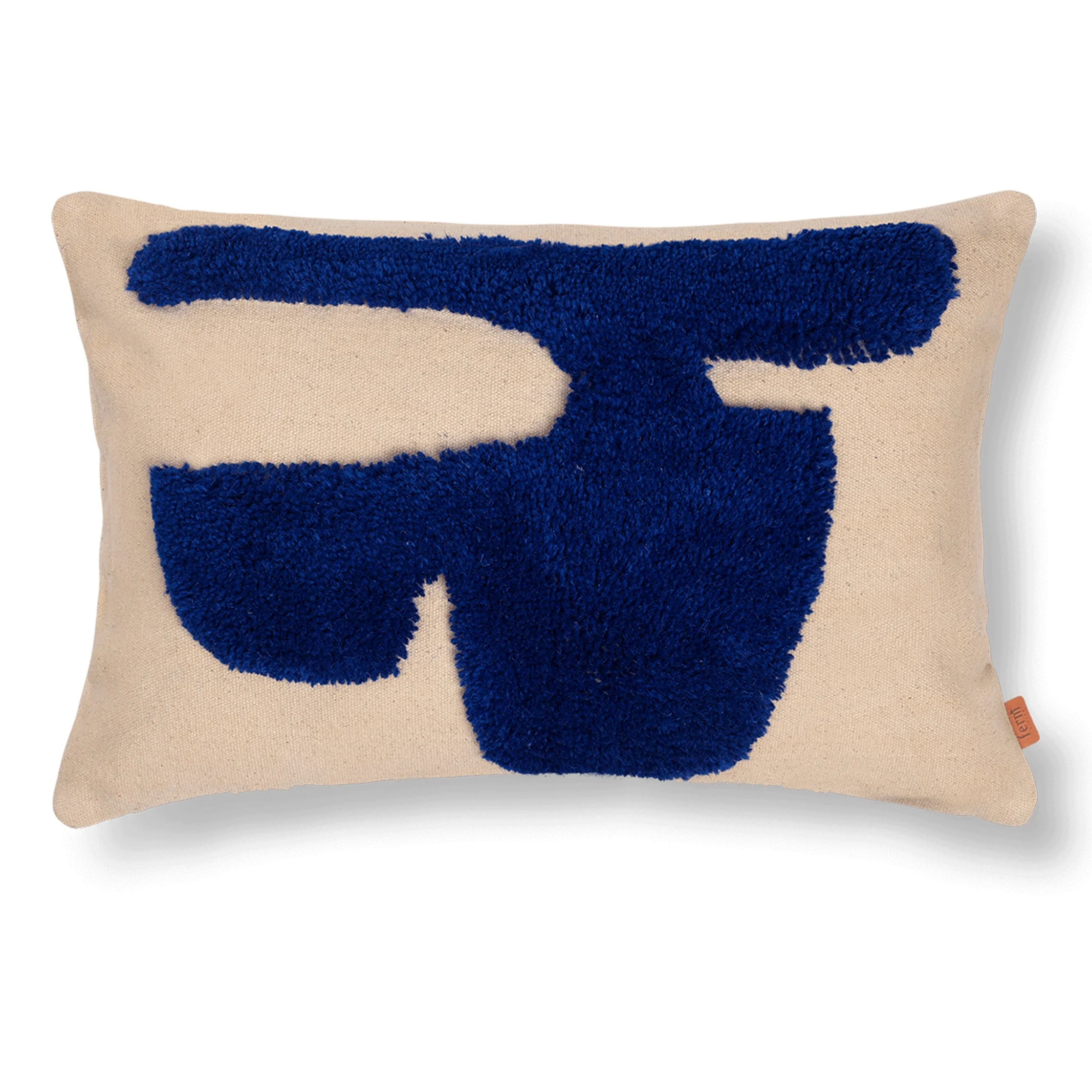 Ferm Living, Lay Tyyny 60X40 Sand/Br Blue