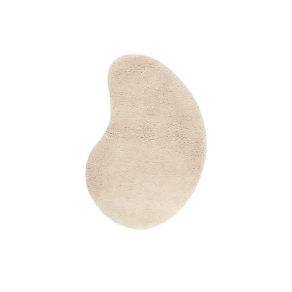 Ferm Living, Forma Villamatto 103x155 cm Luonnonvalkoinen
