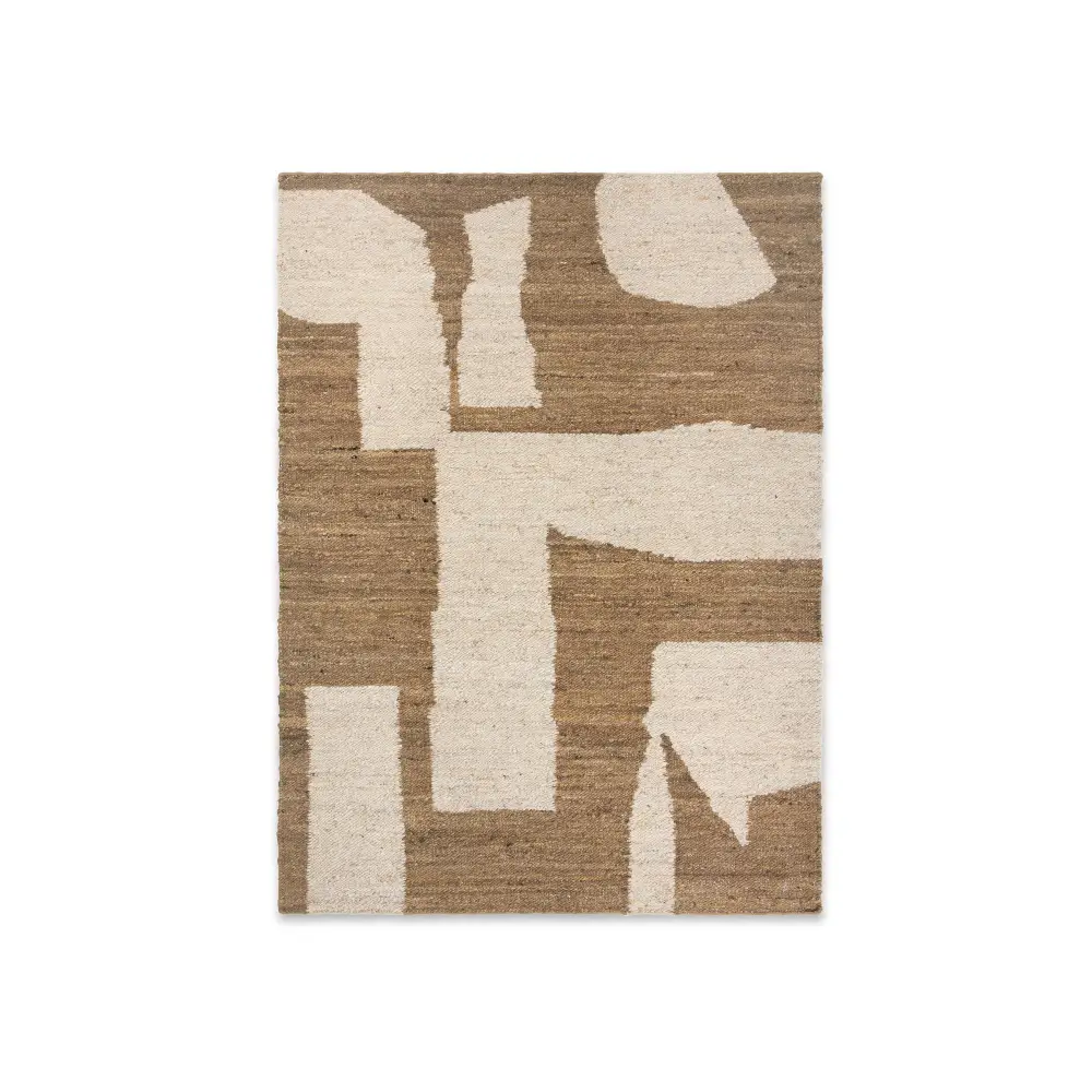 Ferm Living, Piece Matto 140x200 cm - Off-white/Toffee