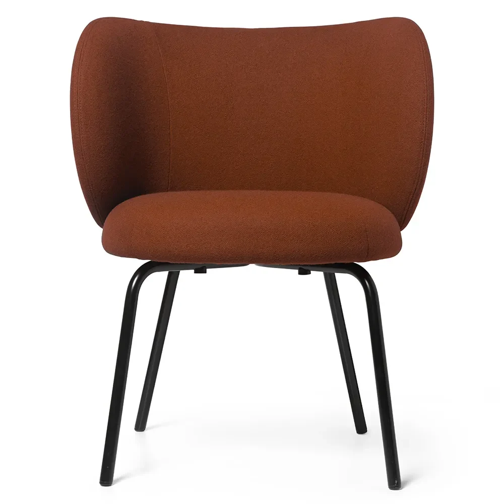 Ferm Living, Rico Ruokapöydän tuoli Black Tonus - Red Brown