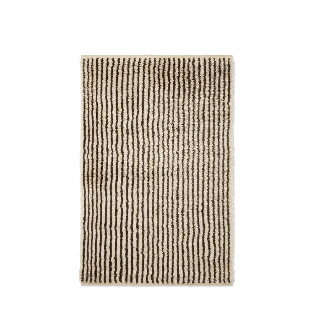 Ferm Living, Kami Solmittu Matto 120x180 cm - Luonnonvalkoinen/Kahvi
