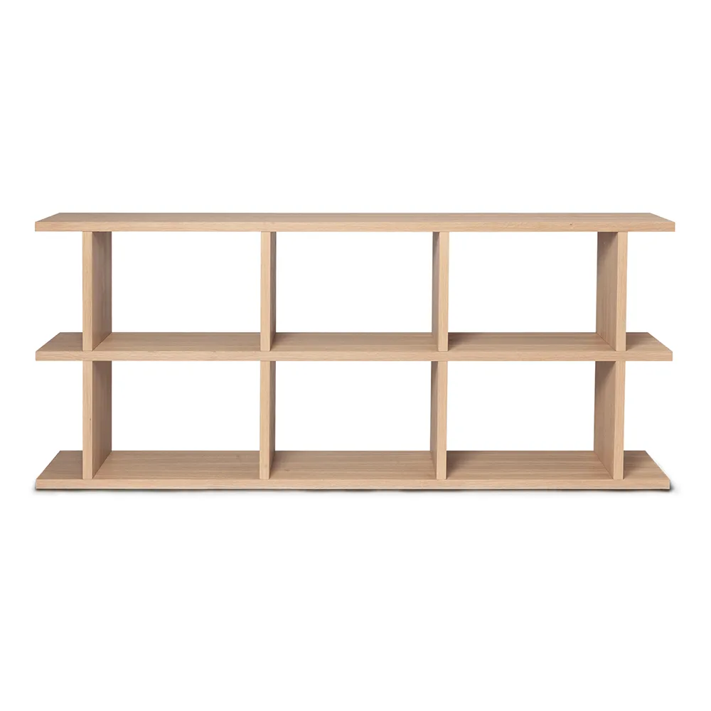 Ferm Living, Kona kirjahylly 3x2 - Luonnontammea
