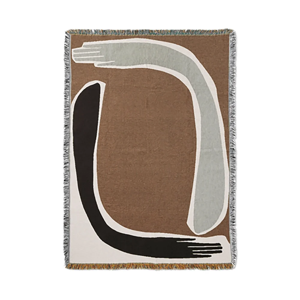 Ferm Living, Pose Tapestry Viltti Coffee