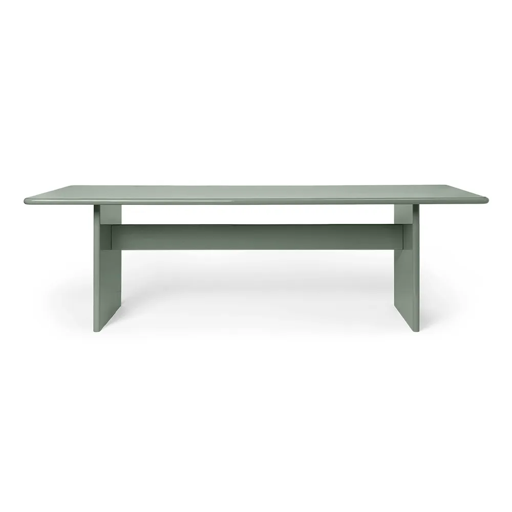 Ferm Living, Rink Ruokapöytä 240x90 cm - Tea Green