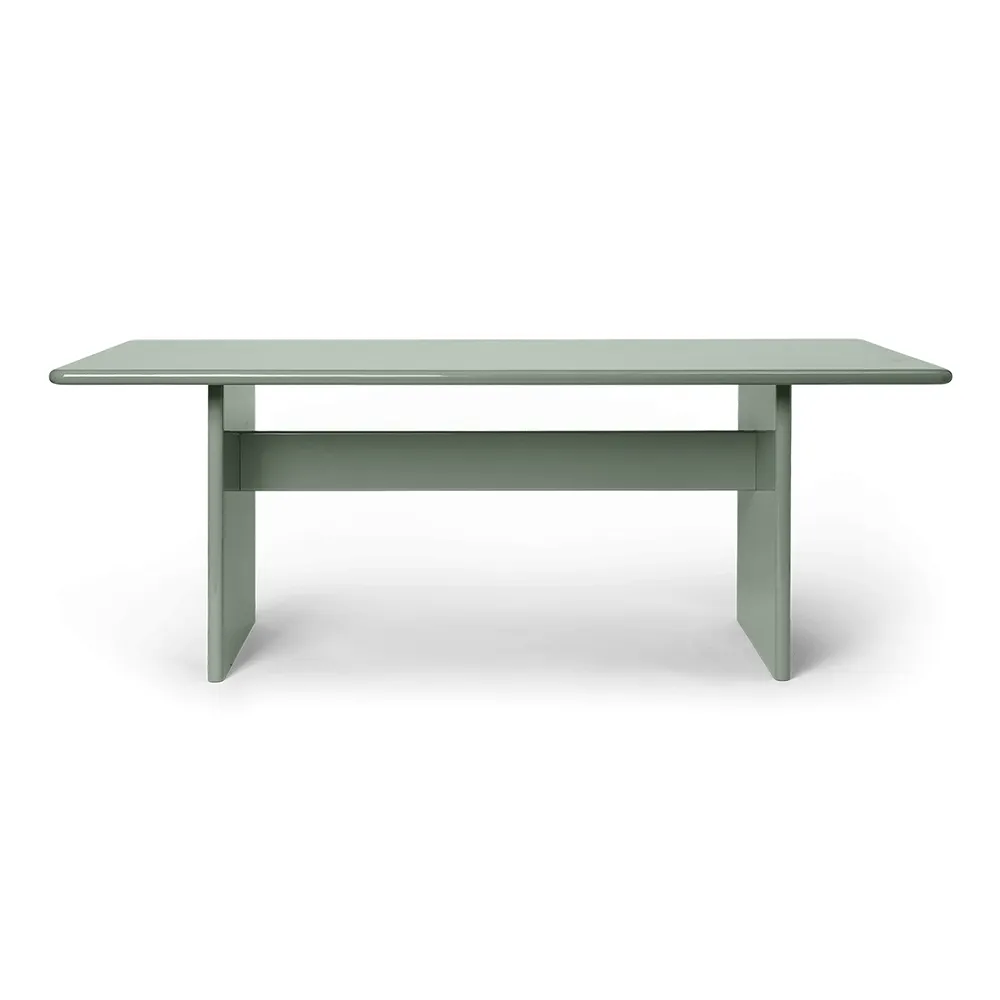 Ferm Living, Rink Ruokapöytä 200x90 cm - Tea Green