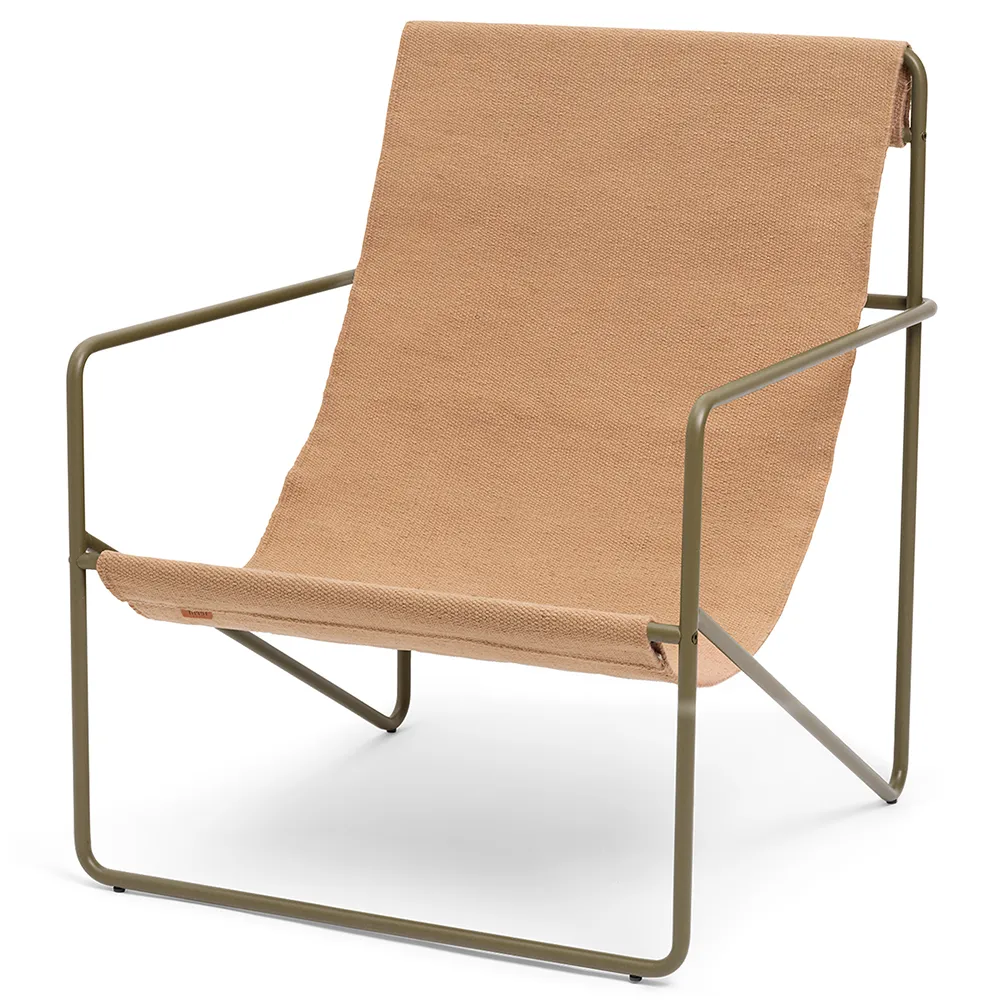 Ferm Living, Desert Lounge Fåtölj Olive/Sand