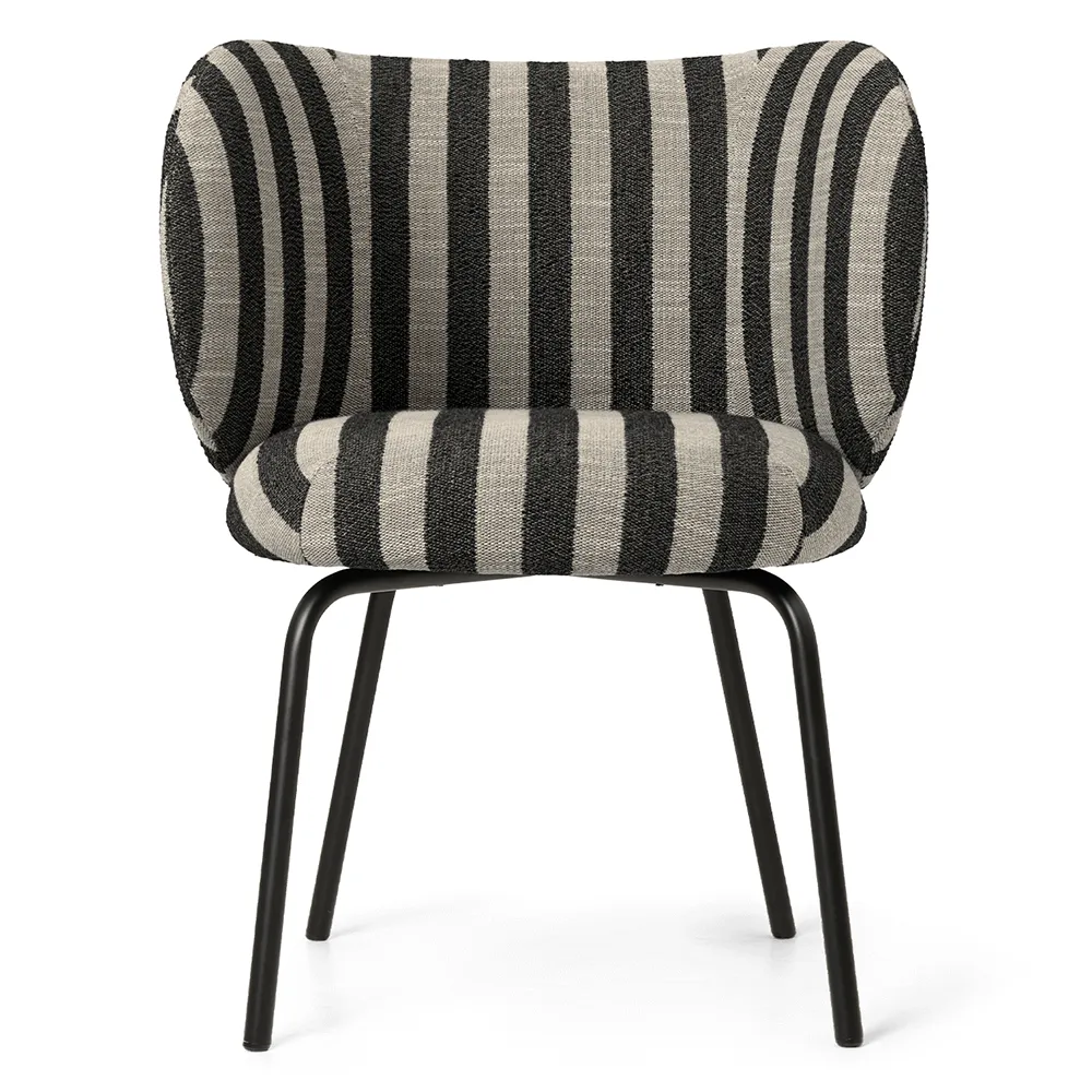 Ferm Living, Rico Ruokapöydän tuoli Black Louisiana - Sand/Black