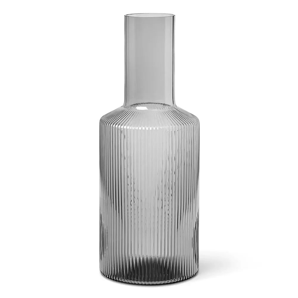 Ferm Living, Ripple Karahvi - Smoked Grey