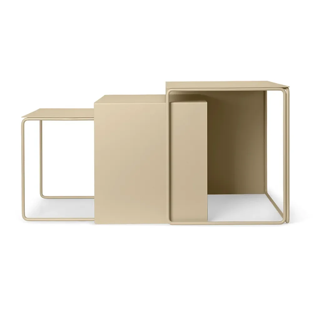 Ferm Living, Cluster Pöydät - 3 kpl:n sarja - Cashmere