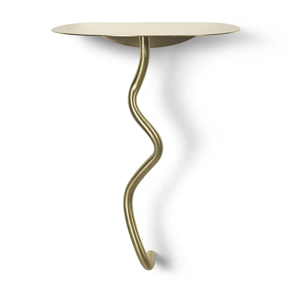 Ferm Living, Curvature Wall Table - Brass