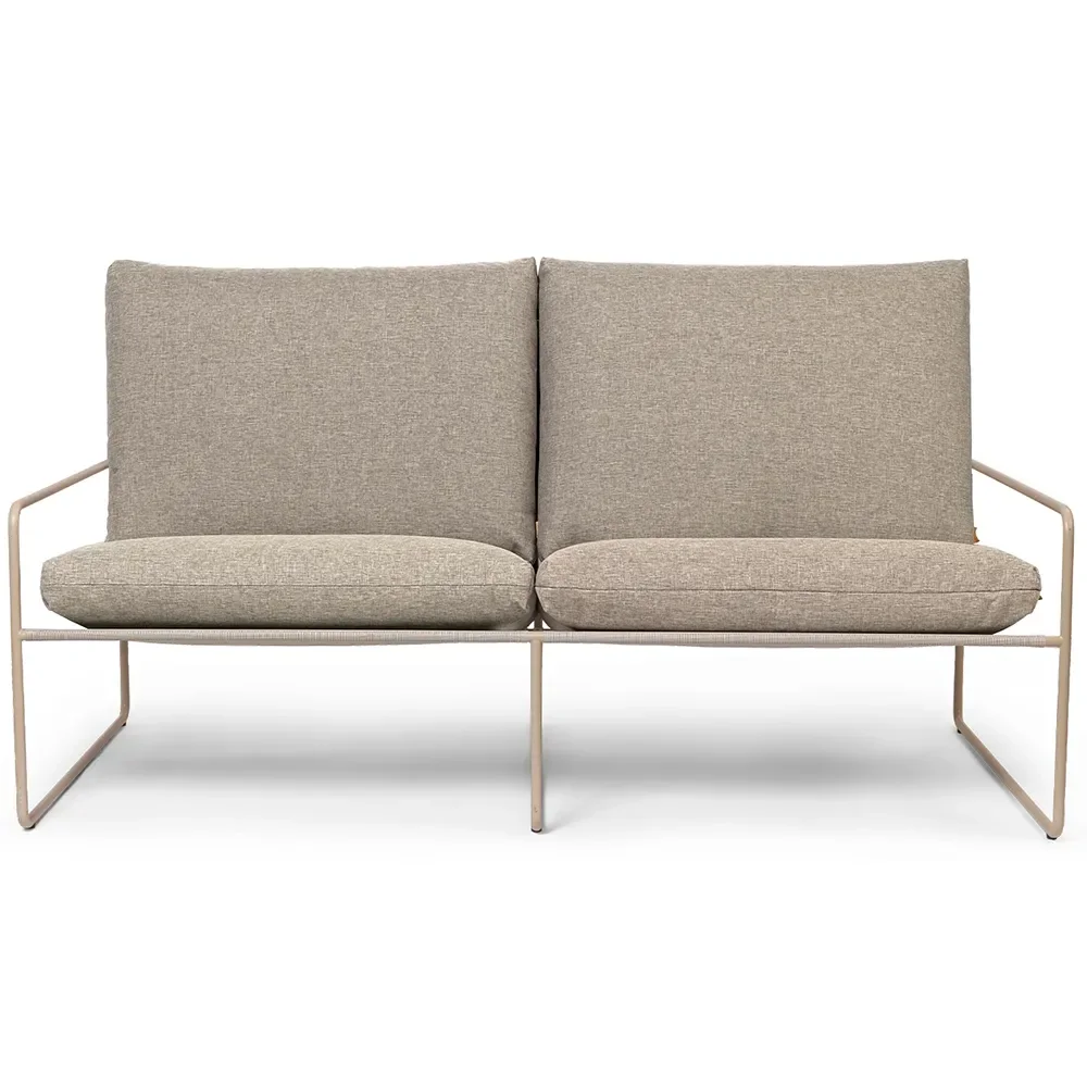 Ferm Living, Desert 2-istuttava sohva Cashmere/Dark Sand