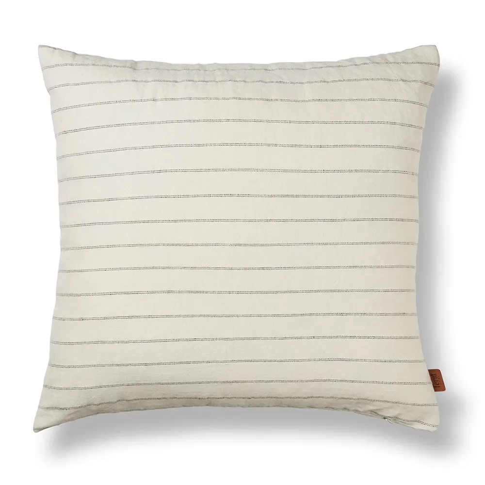 Ferm Living, Grand Koristetyyny - Off-white/Chocolate