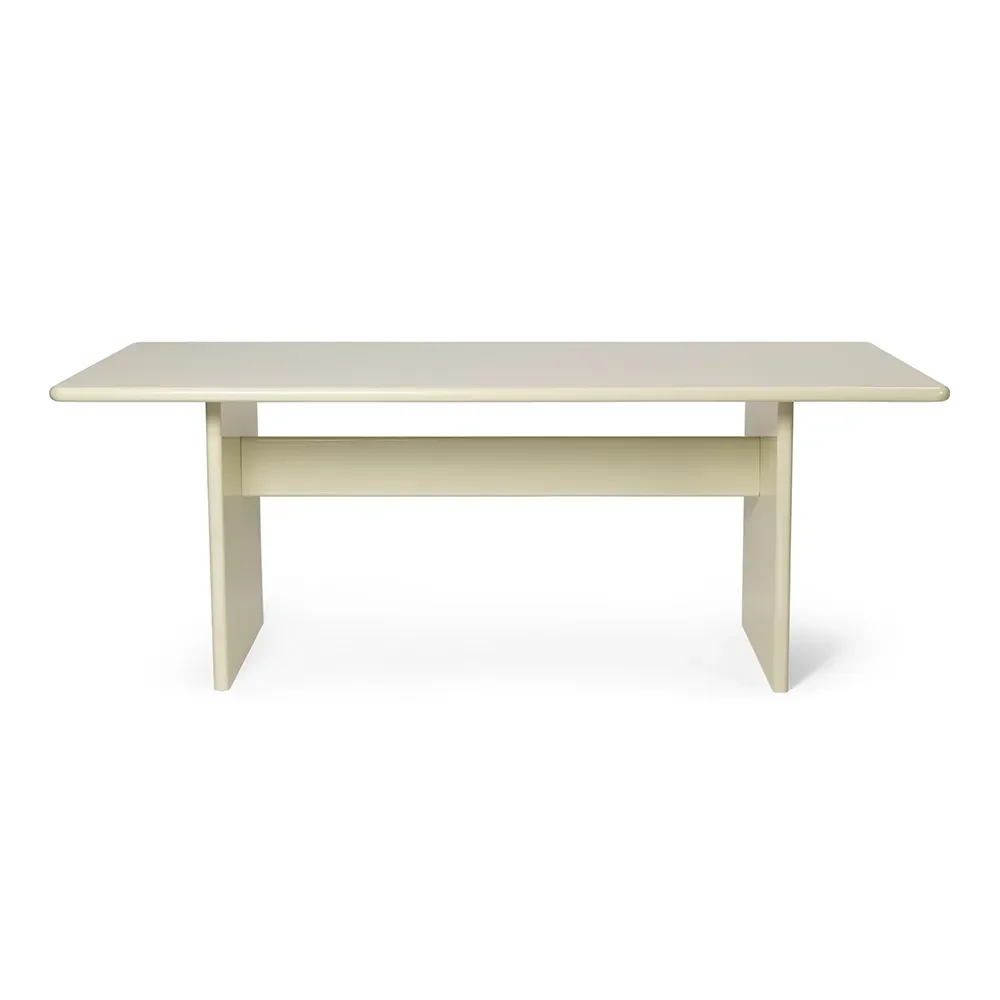 Ferm Living, Rink Ruokapöytä 200x90 cm - Eggshell