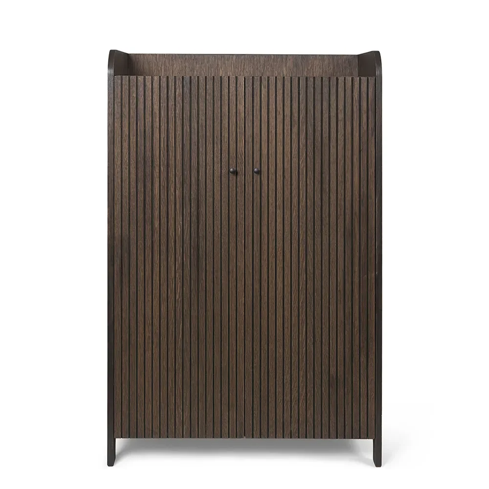 Ferm Living, Sill Cupboard - Low - Dark Stained Oak