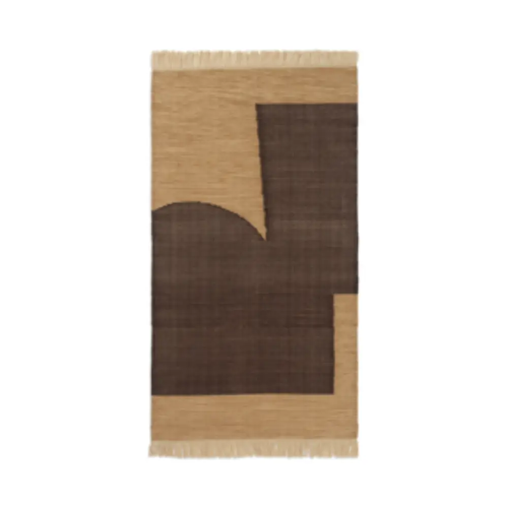 Ferm Living, Forene matto 80x140 cm - rusketus/suklaa