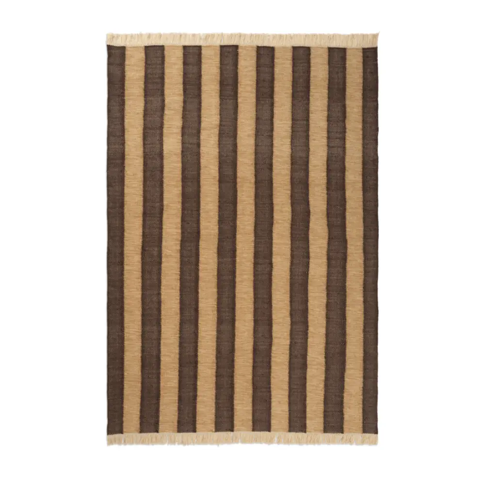 Ferm Living, Ives-matto 140x200 cm - Ruskea/Suklaa