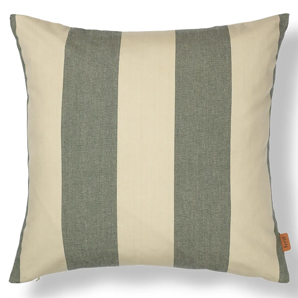 Ferm Living, Strand Koristetyyny Dark Lichen/Parchment