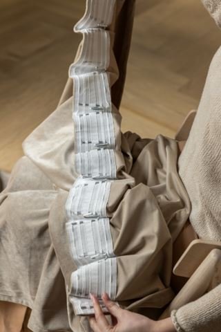 Mali velour verho beige