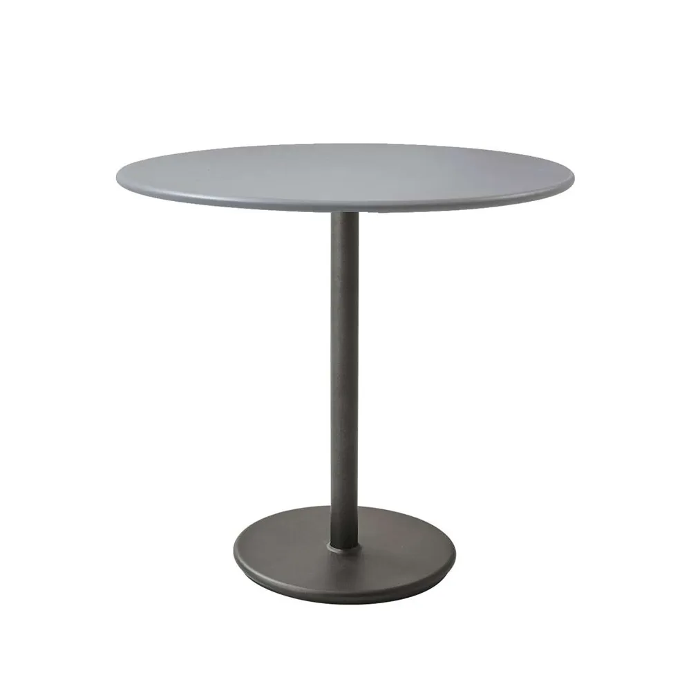 Cane-line Go kahvipöytä Ø80 cm Light grey-lava grey
