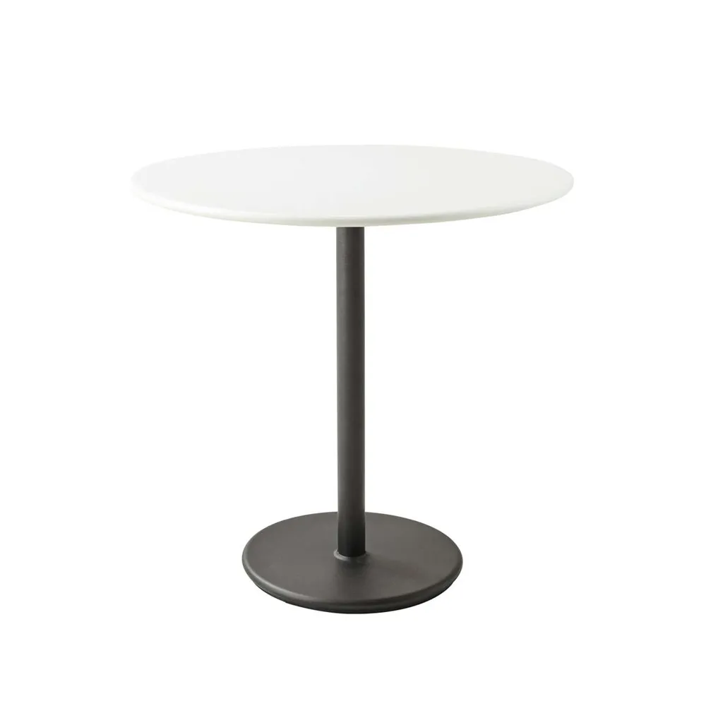 Cane-line Go kahvipöytä Ø80 cm White-lava grey