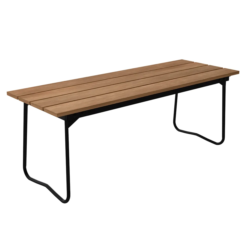 Grythyttan Stålmöbler, Penkki 8 Teak / Musta