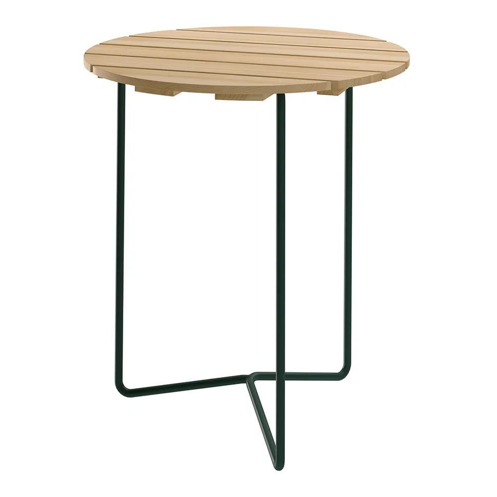 Grythyttan Stålmöbler, Pöytä 6B 60 cm Öljytty mänty / Vihreä