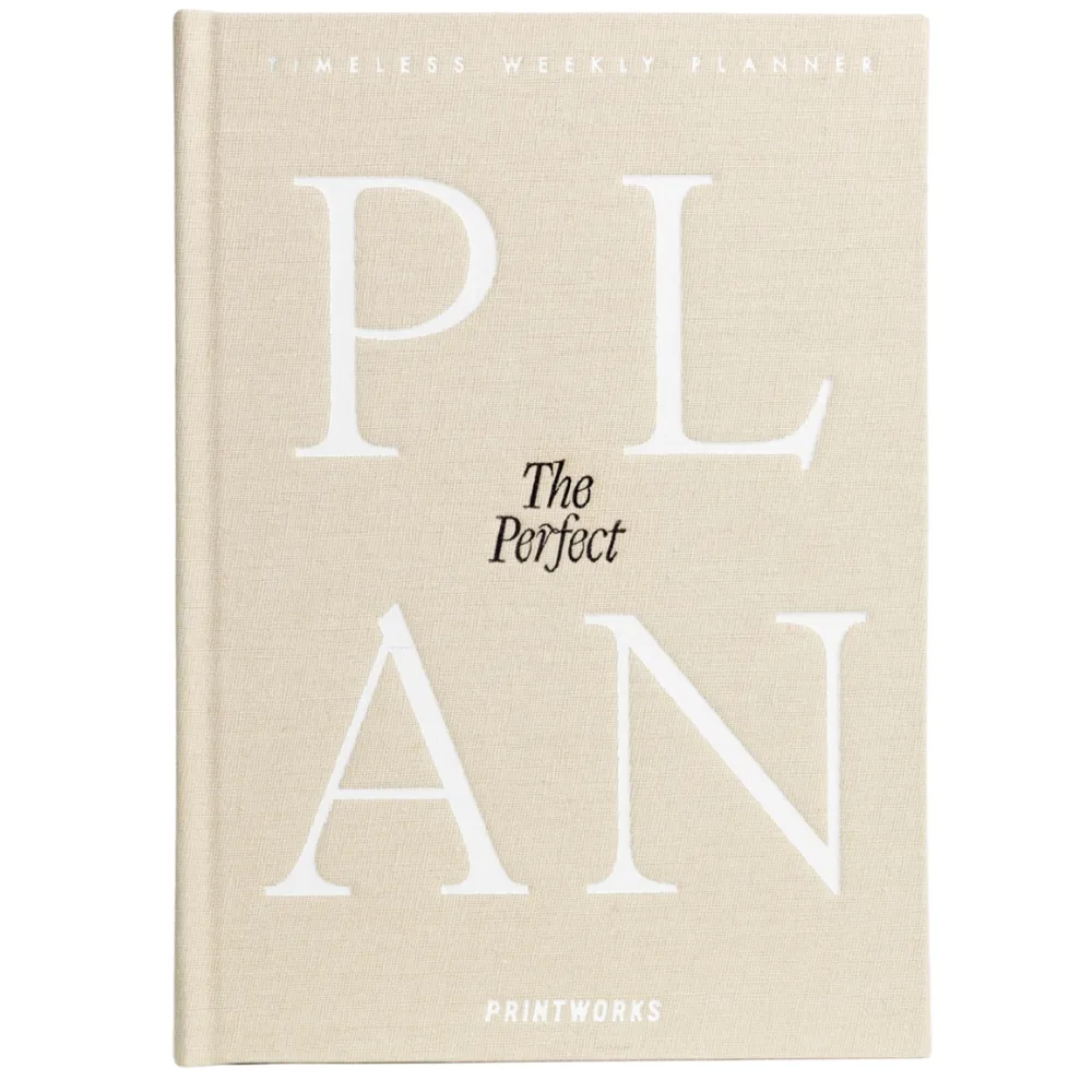 Printworks, Weekly Planner - The Perfect Plan, Beige