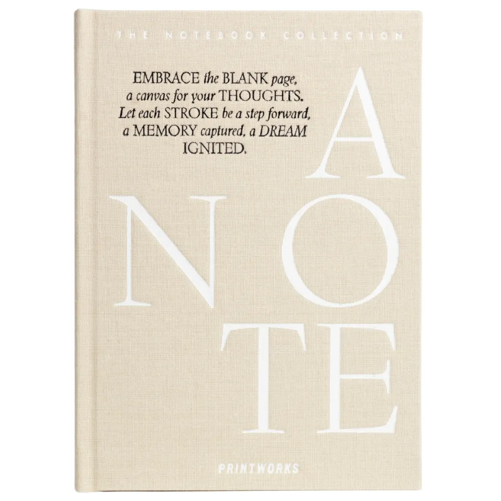 Printworks, Muistikirja - vain muistiinpano, beige