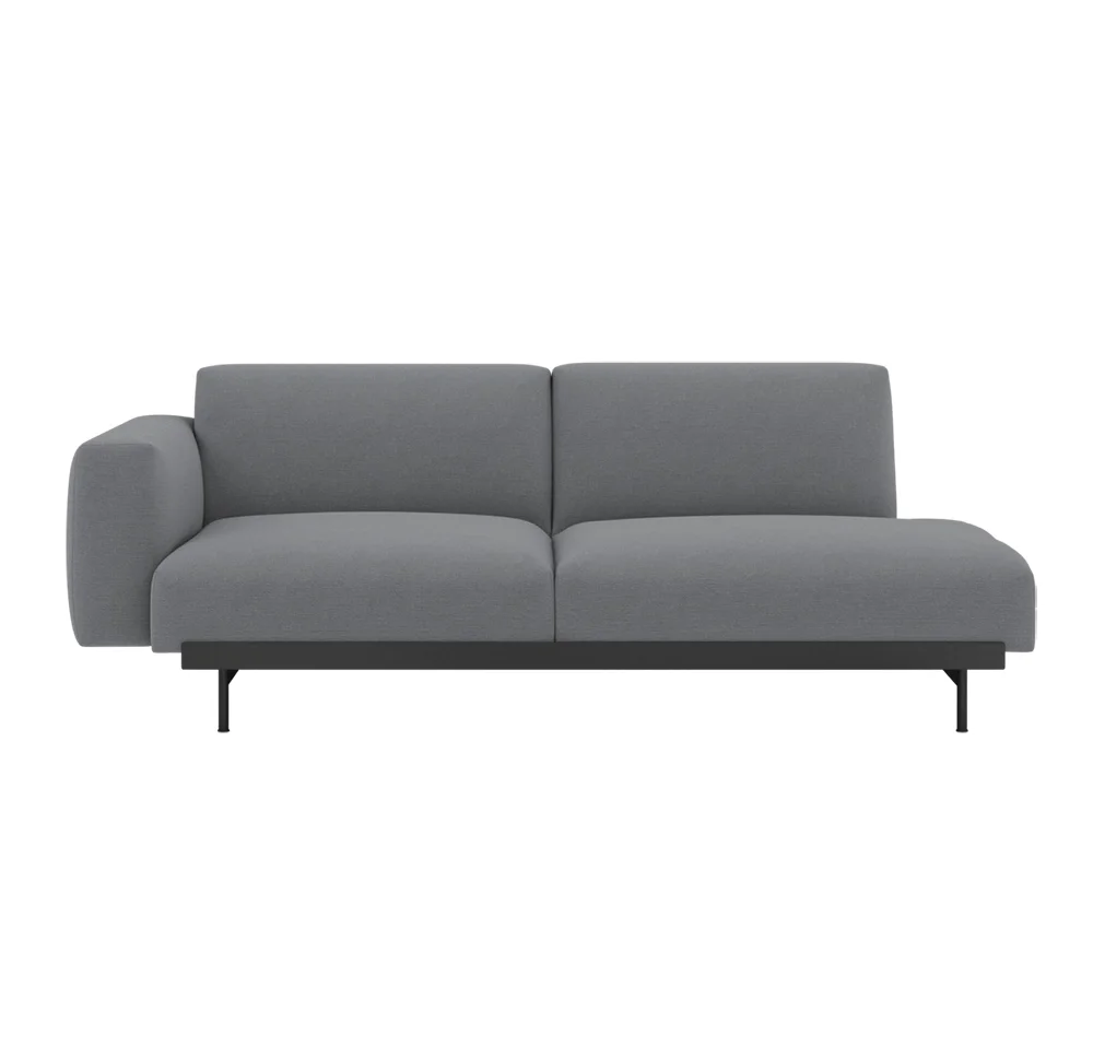 Muuto, In Situ 2-istuttava modulaarinen sohva Config 3 - Ocean80/Musta