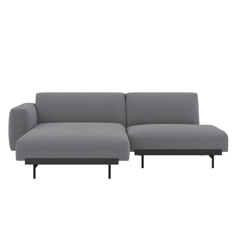 Muuto, In Situ 2-istuttava modulaarinen sohva Config 6-Ocean80/Musta