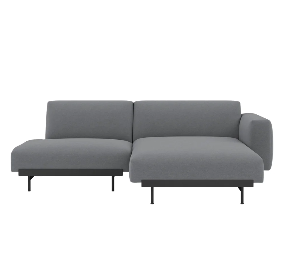 Muuto, In Situ 2-istuttava modulaarinen sohva - Config 7 - Ocean80/Musta