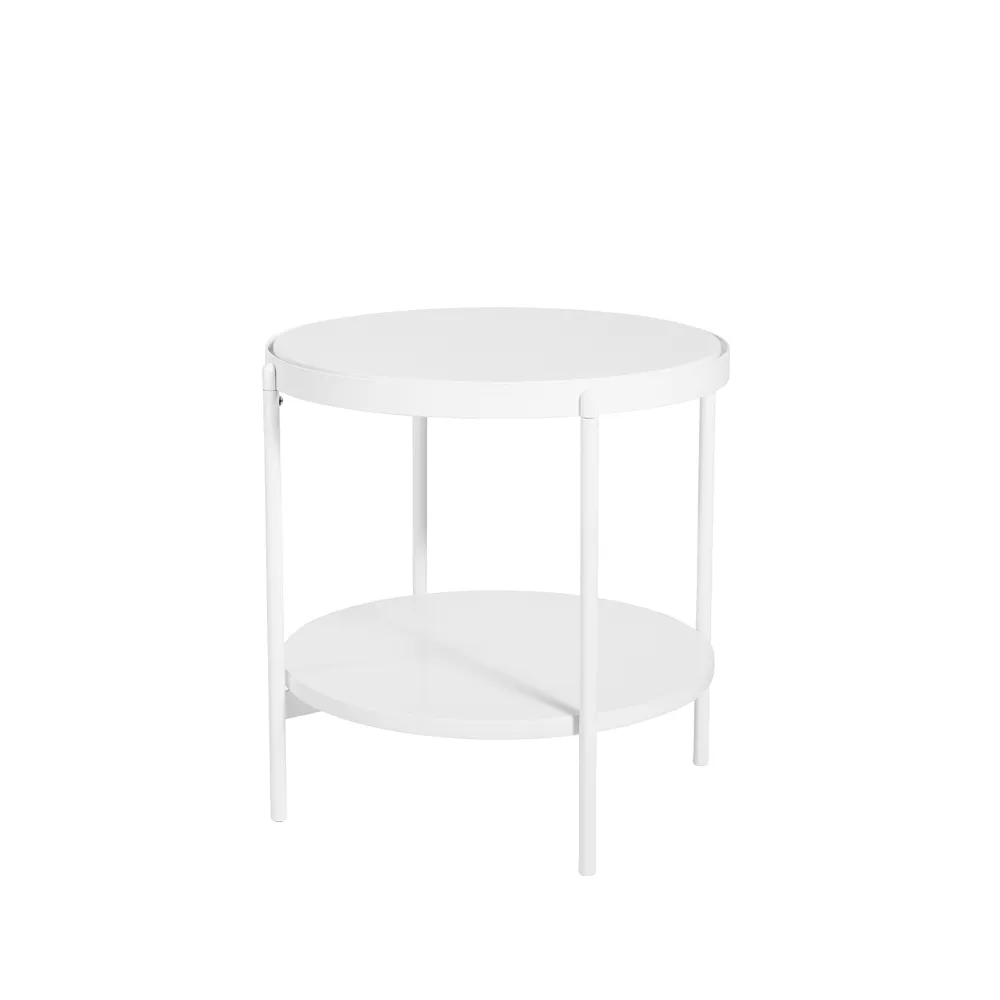SMD Design Lene sivupöytä Valkoinen, matala, MDF