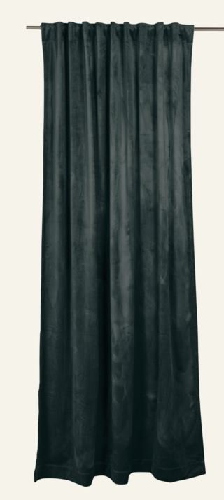 Mali velour samettiverho tummanvihreä